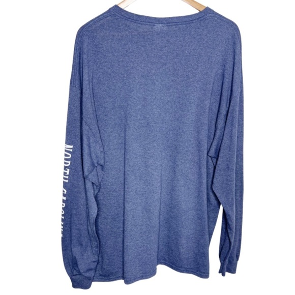 Delta Pro Weight Asheville North Carolina Graphic Long Sleeve Crewneck T-Shirt - Picture 11 of 15